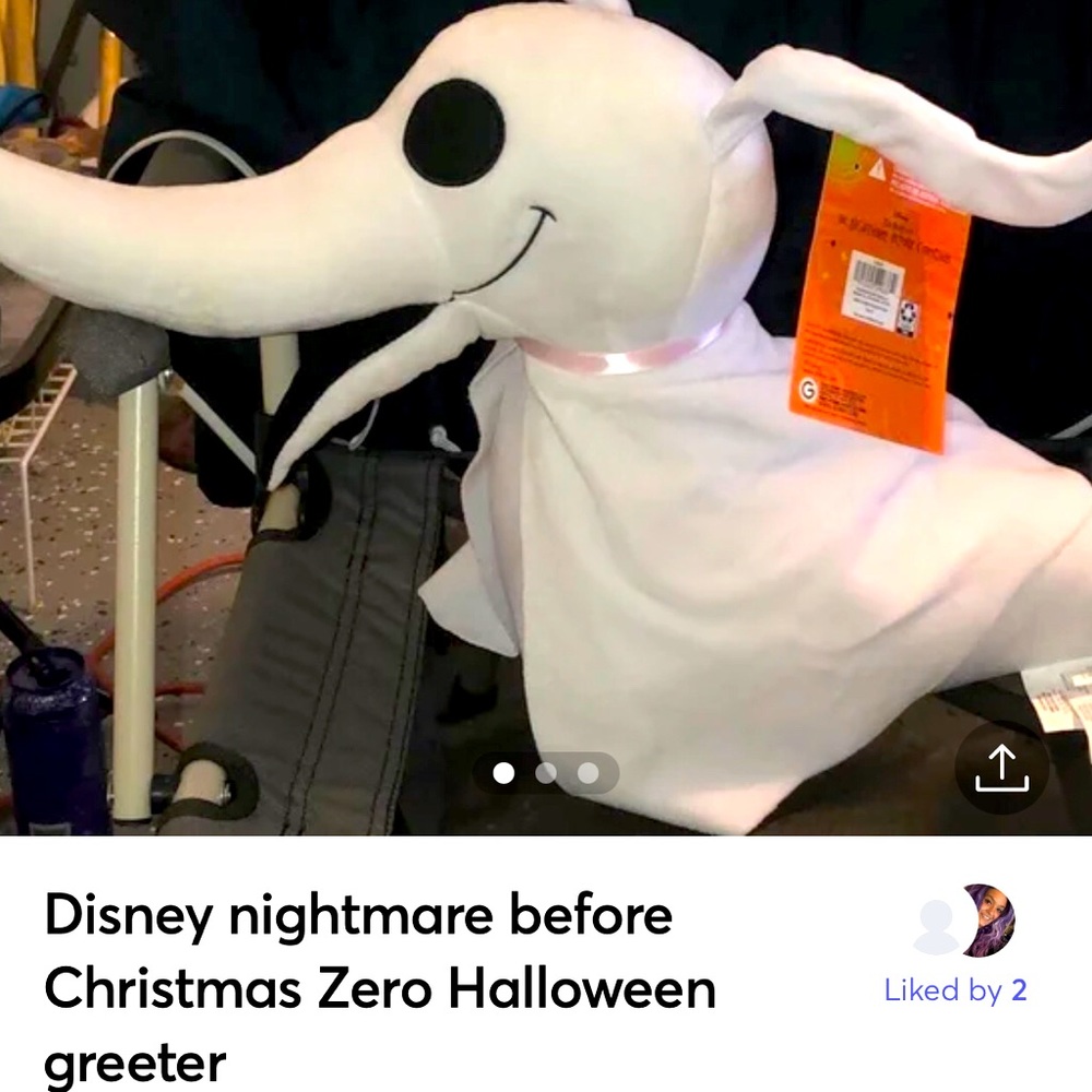 Nightmare before Christmas Halloween Greeter “Zero”